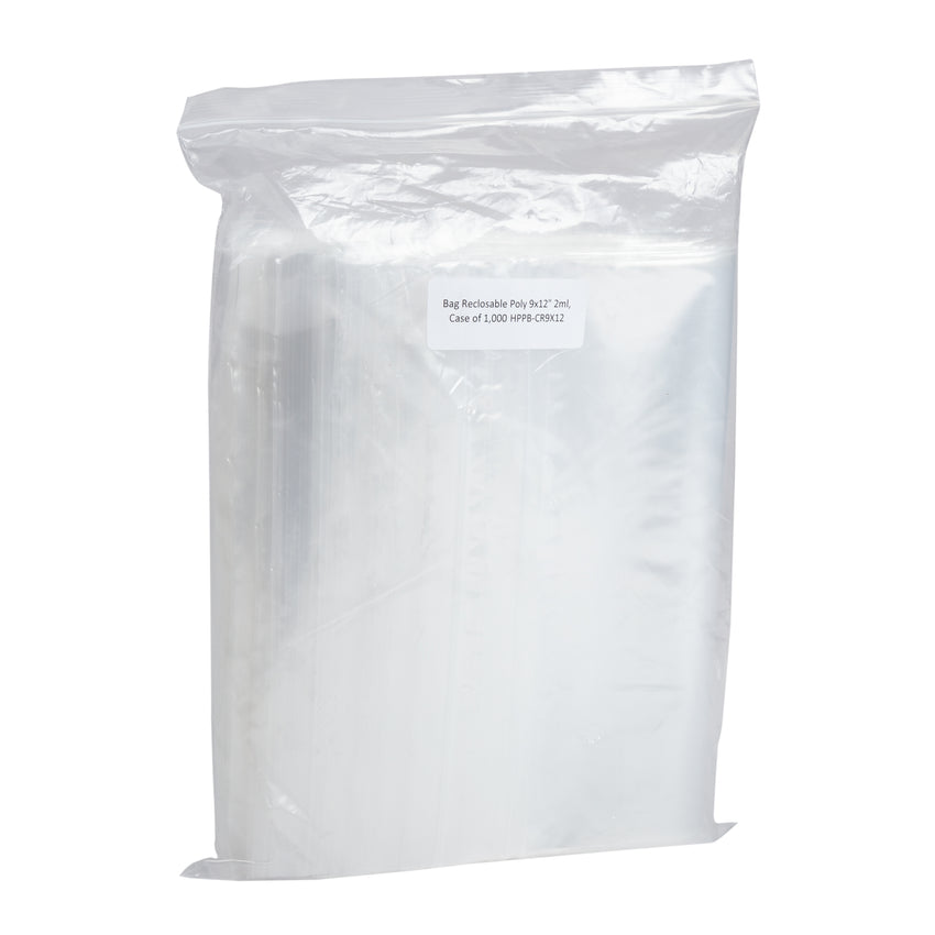 Bag Reclosable Poly 9x12" 2ml, Case 1000