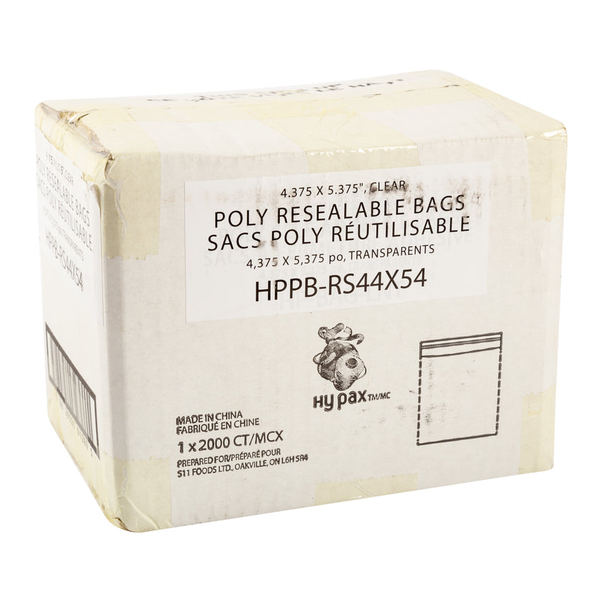 Bag Resealable Poly 4.4x5.4", Case 2000