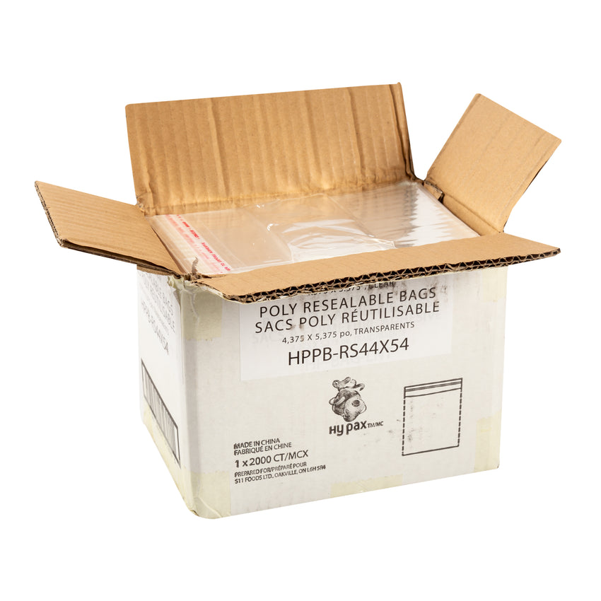 Bag Resealable Poly 4.4x5.4", Case 2000