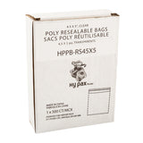 Bag Resealable Poly 4.5x5", Case 500x4