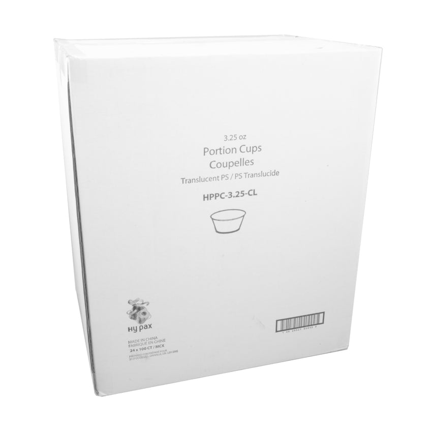 Portion Cup 3.25oz Clear, Case 100x24