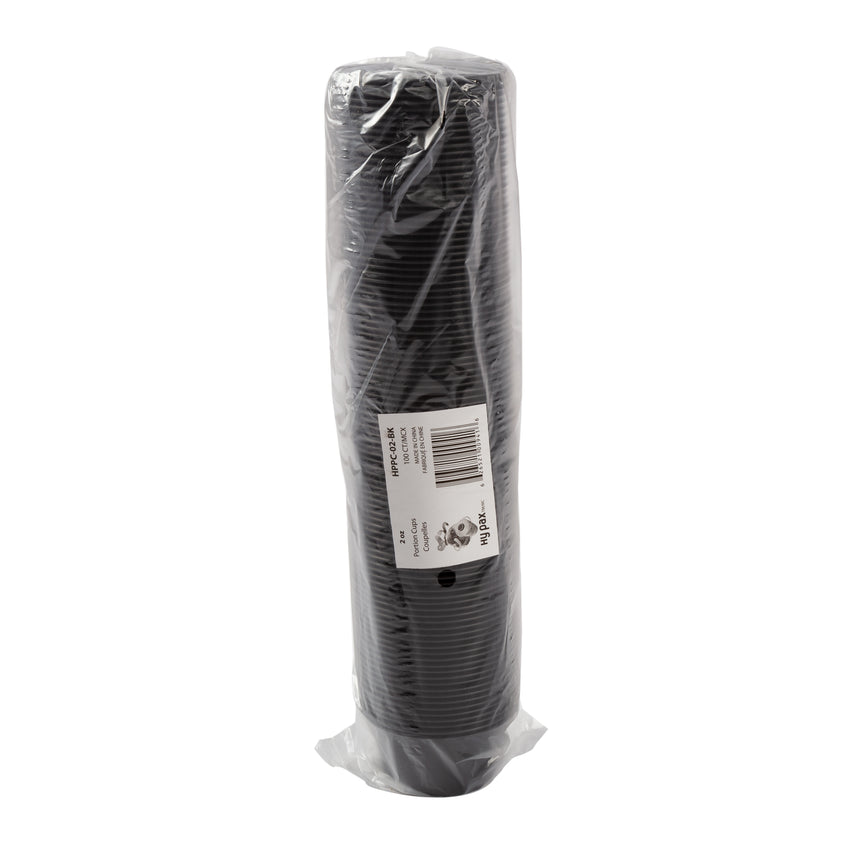 Portion Cup 2oz Black, Case 100x24