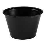 Portion Cup 4oz Black, Case 100x24