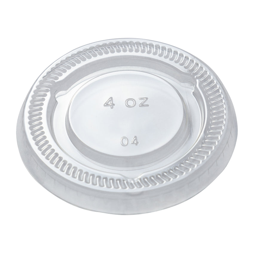 Lid for Portion Cup PET 3.25 & 4oz Clear, Case 100x24