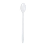Soda Spoon Polystyrene 8" White, Case 500x2