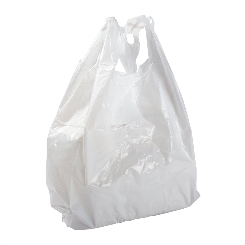 Bag T-Shirt LDPE S3 11x6x21" White, Case 1000