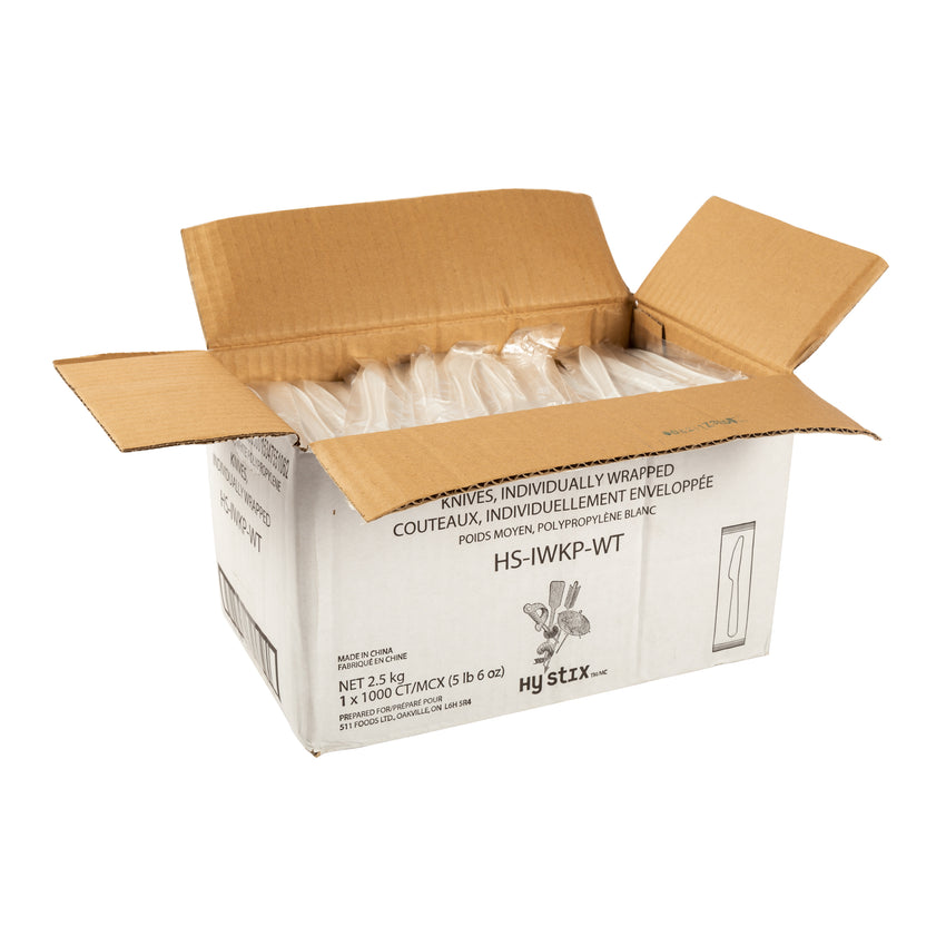 Knife Polypropylene White IW, Case 1000