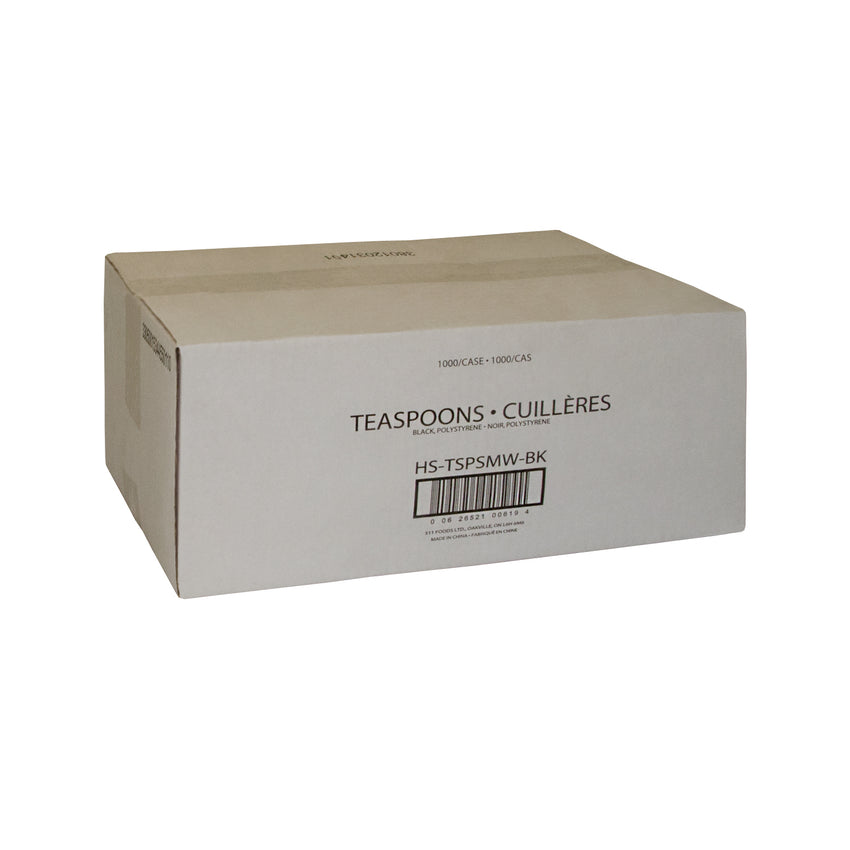 Teaspoon MW Polystyrene Black Layer Pack, Case 1000