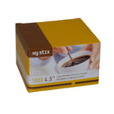 Stirrer Coffee Flat Plastic 4.5" Brown, Case 1000x10