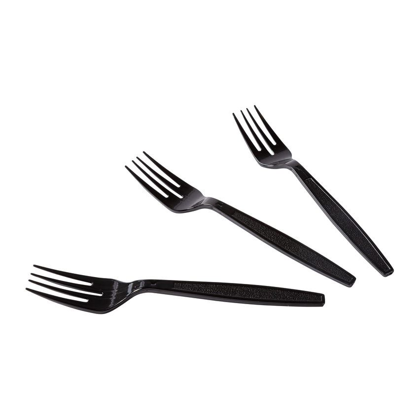 Fork HW Polystyrene Black Full Length, Case 1000
