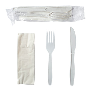 Meal Kit 3pc MW Polypropylene White, Case 500