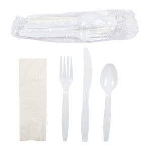 Meal Kit 4pc Polystyrene White, Case 500