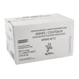 Knife MW Polypropylene White, Case 1000