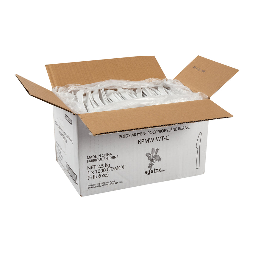 Knife MW Polypropylene White, Case 1000