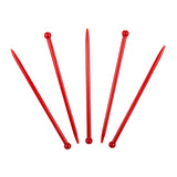 Muddler Oval Ball Top 4.5" Red, Case 2000x8