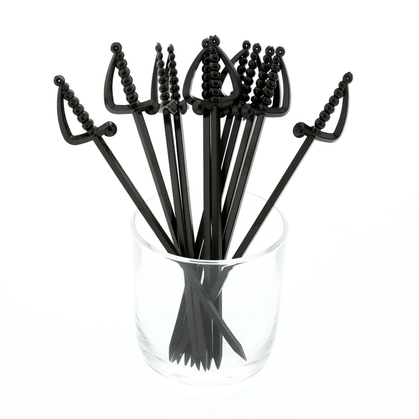 Sword Pick 4.5" Black, Case 2000