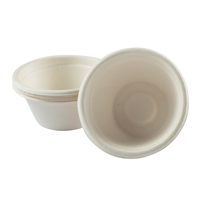 2 oz Fiber Portion Cups, Cups Side by Side