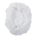 Bouffant Cap 21" White Pleated