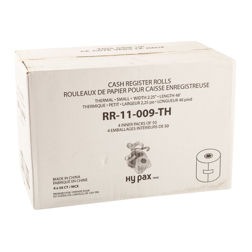 Register Roll Thermal Paper 2.25"x48', Case 50x4