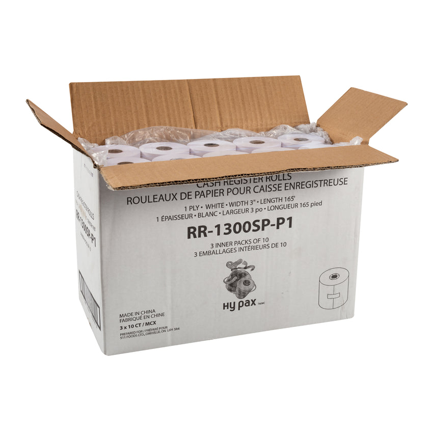 Register Roll 1 Ply 3"x165' White, Case 10x3