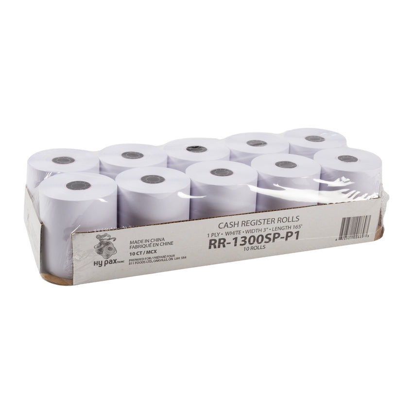 Register Roll 1 Ply 3"x165' White, Case 10x3