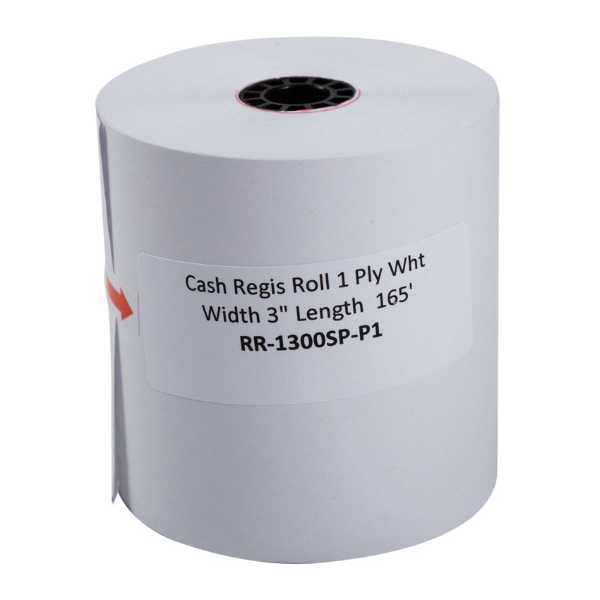 Register Roll 1 Ply 3"x165' White, Case 10x3