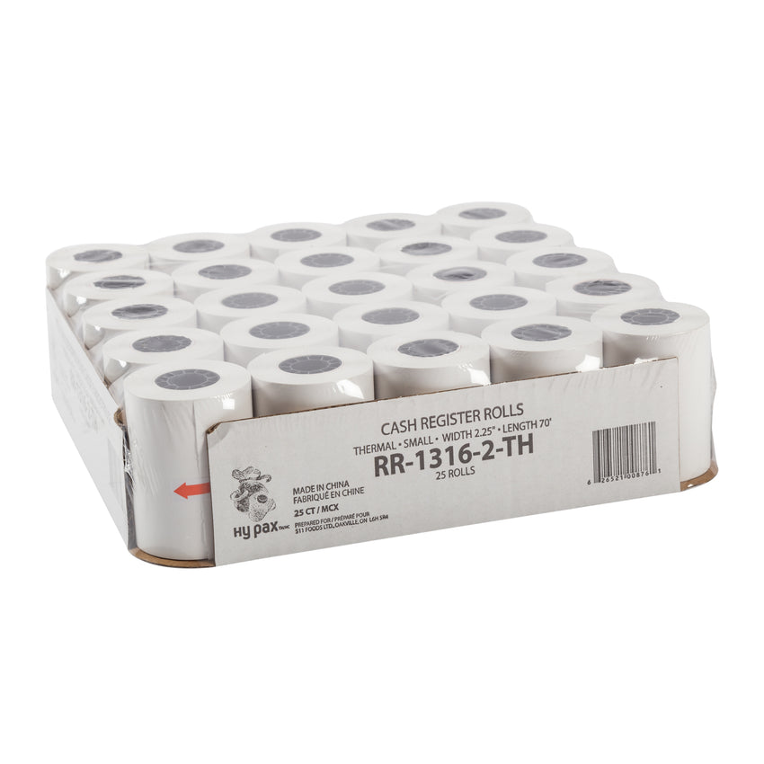 Register Roll Thermal Paper 2.25"x70', Case 25x4