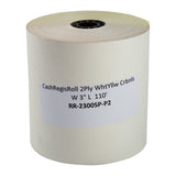 Register Roll 2 Ply Carbonless 3"x110', Case 10x3