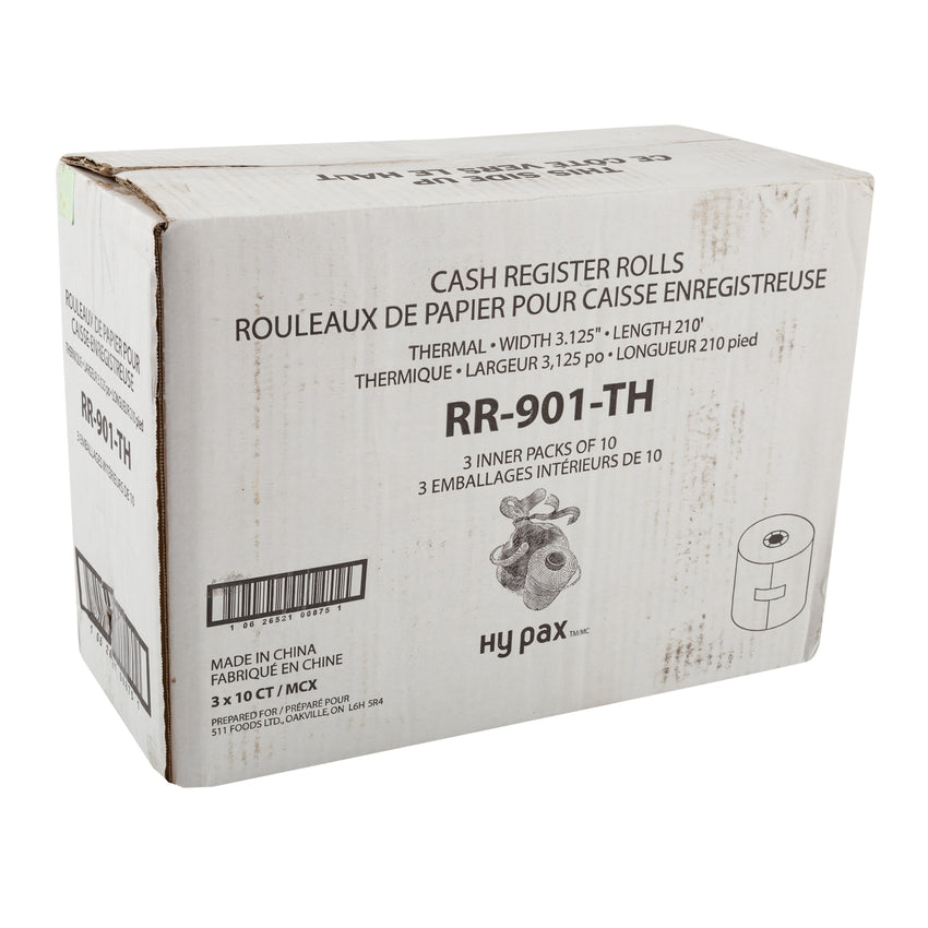 Register Roll Thermal Paper 3.125"x210', Case 10x3