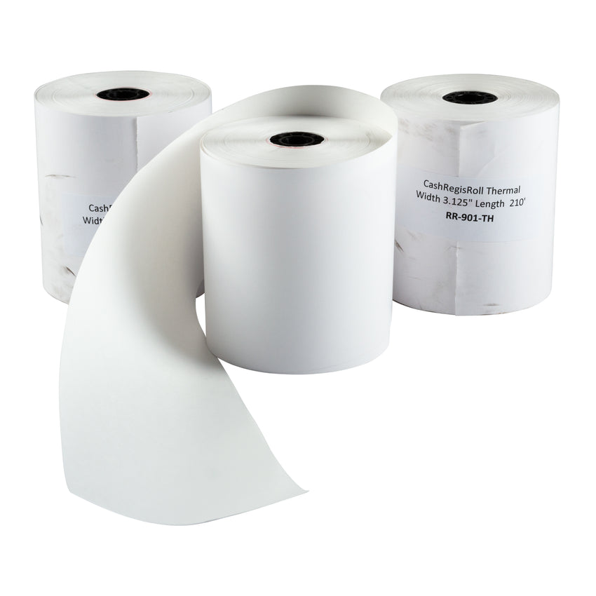 Register Roll Thermal Paper 3.125"x210', Case 10x3
