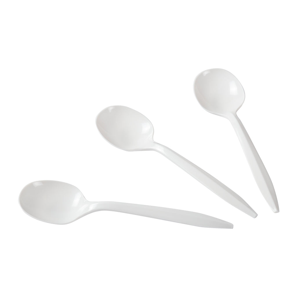 Soup Spoon MW Polypropylene White, Case 1000 – ACR Canada
