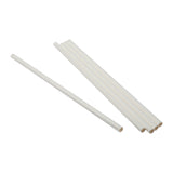 Eco Straw Giant Paper 10.25" White Unwrapped, Case 300x8