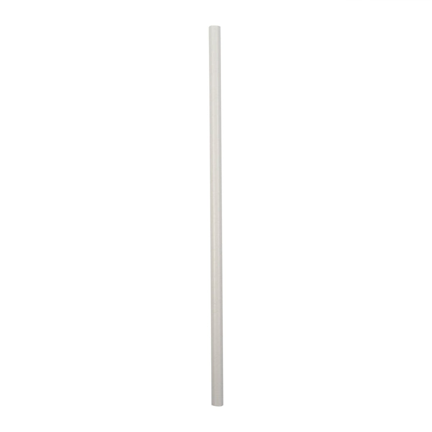 10.25" GIANT UNWRAPPED WHITE PAPER STRAW, Upright View