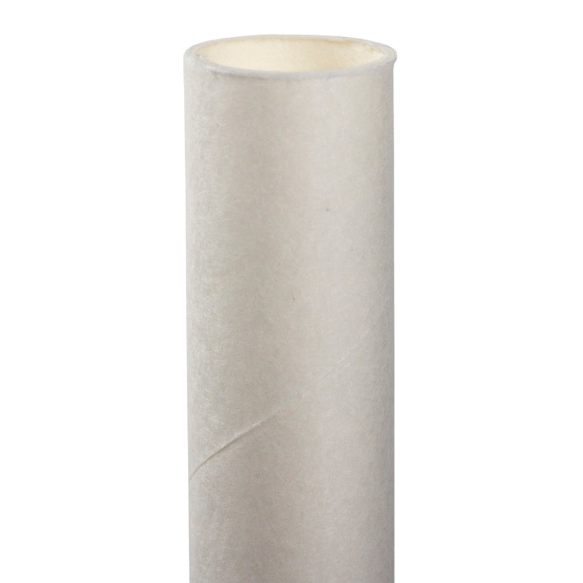 10.25" GIANT UNWRAPPED WHITE PAPER STRAW, Detailed Upright View