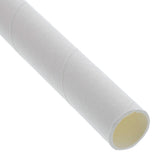10.25" GIANT UNWRAPPED WHITE PAPER STRAW, Detailed View
