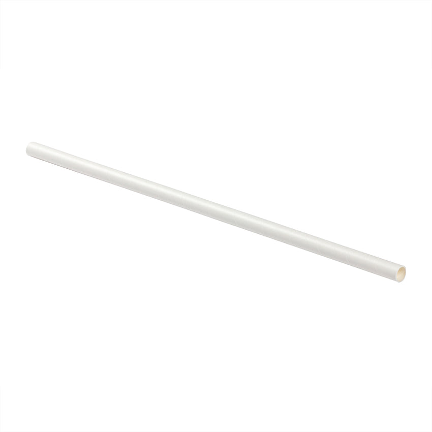 Eco Straw Giant Paper 10.25" White Paper Wrapped, Case 300x12