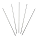 7.75" JUMBO UNWRAPPED CLEAR PLA STRAW, Fanned Out View