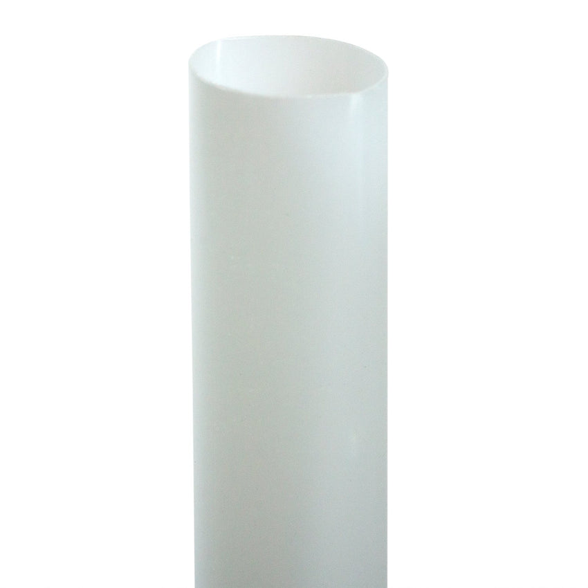7.75" JUMBO UNWRAPPED CLEAR PLA STRAW, Upright Detailed View