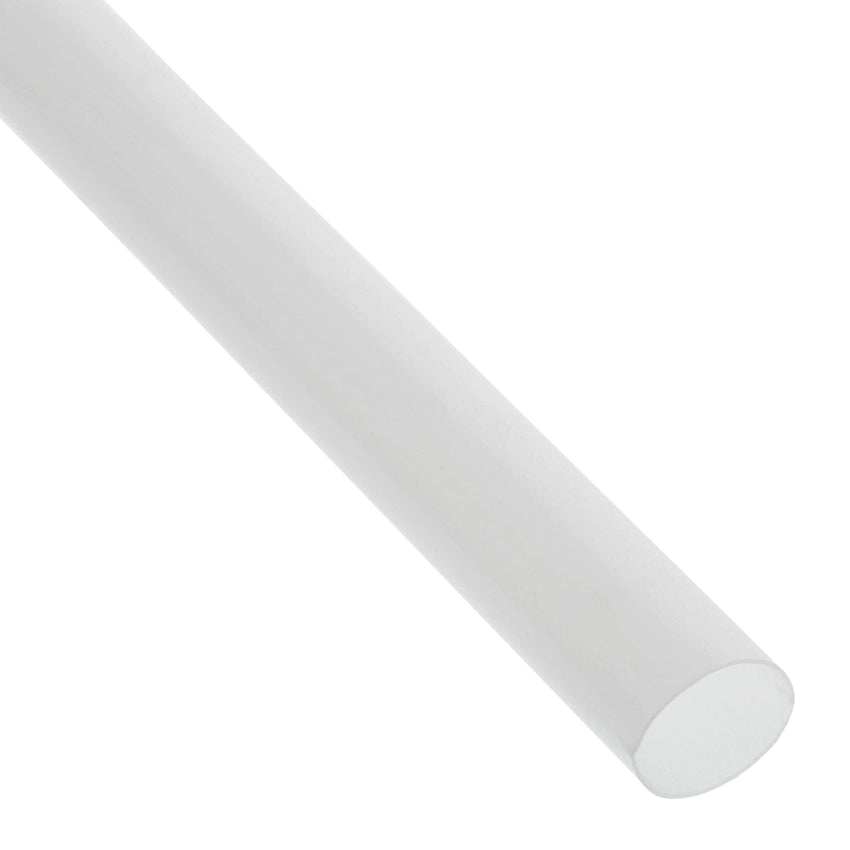 7.75" JUMBO UNWRAPPED CLEAR PLA STRAW, Detailed View