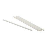 Eco Straw Jumbo Paper 7.75" White Unwrapped, Case 500x8