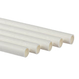 WHITE 7.75" JUMBO UNWRAPPED PAPER STRAW, Detailed Group View