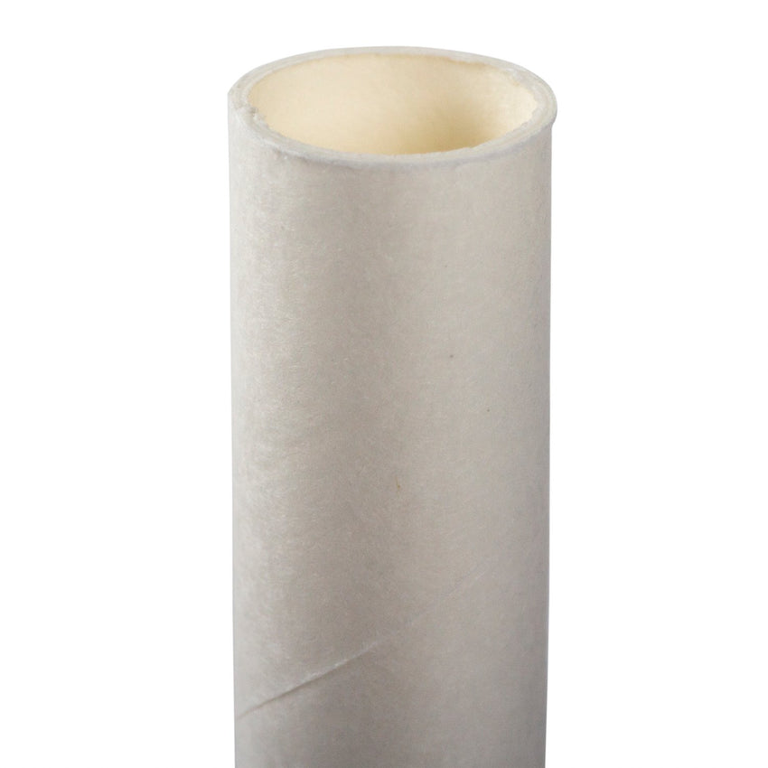 WHITE 7.75" JUMBO WRAPPED PAPER STRAW, Upright Detailed View