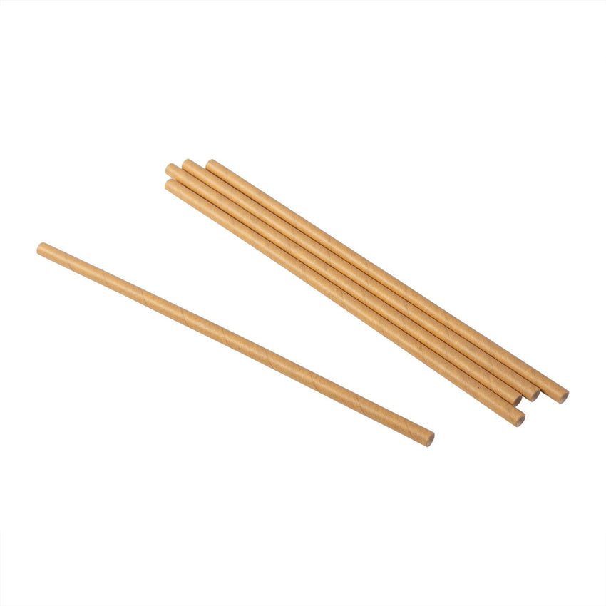 7.75" JUMBO UNWRAPPED KRAFT PAPER STRAW, Scattered Straw View