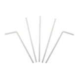 Straw Flex 8" White, Case 200x9