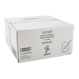 Straw Regular 6" White, Case 500x9