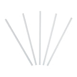 Straw Regular 6" Large White, Case 2500