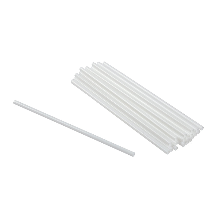 Straw Regular 6" White, Case 500x9