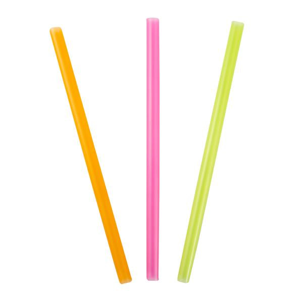 Straw Stout 8" Assorted Colour, Case 600