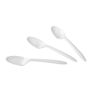 Teaspoon MW Polypropylene White, Case 1000