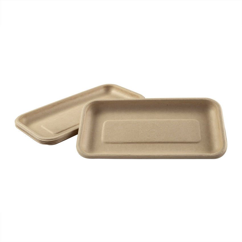 Tan Fiber Trays 8.3" x 4.5" x 0.6", Multiple Tray View